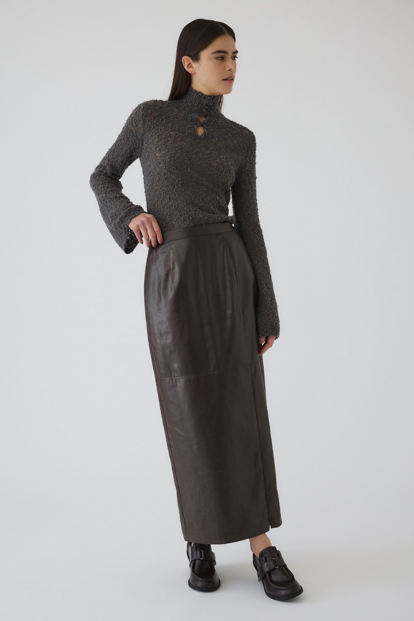 【リムアーク/RIM.ARK】のLoop yarn 2way tops/トップス 人気、トレンドファッション・服の通販 founy(ファニー) 　ファッション　Fashion　レディースファッション　Fashion for Women　トップス・カットソー　Cut & Sew Tops　ニット　Knit Tops & Sweaters　カジュアルプルオーバー・ニットトップス　Pullovers & Knit Tops / Casual Pullovers　ハイネック　High Neck, Mock Neck　バランス　Balance, Style Balance　other-6|ID: prp329100004255626 ipo3291000000032906432