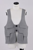 【ナゴンスタンス/nagonstans】のソフトウォームクロス Pocket vest/ベスト Wolf|ID: prp329100004255633 ipo3291000000032933700