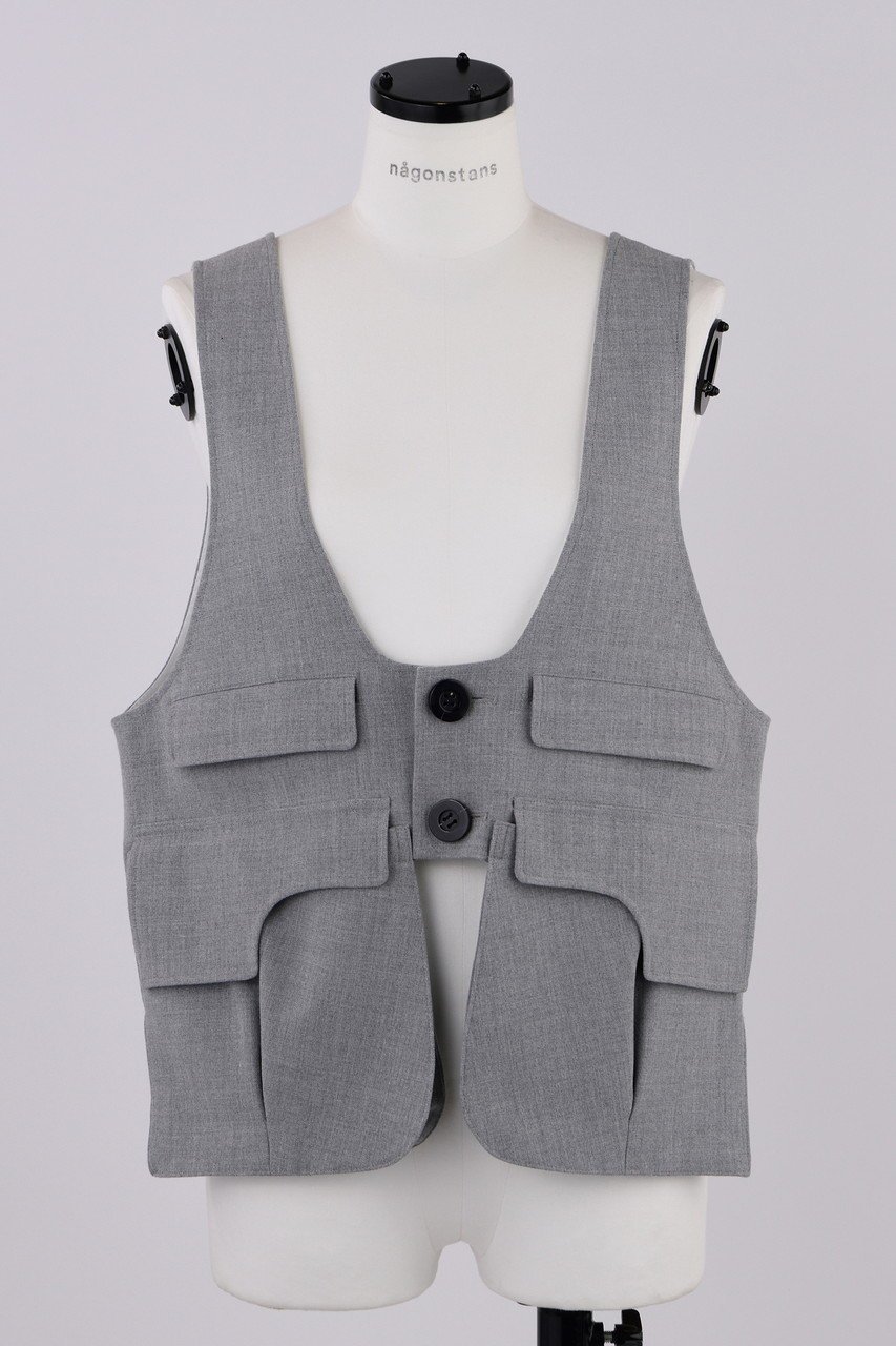 【ナゴンスタンス/nagonstans】のソフトウォームクロス Pocket vest/ベスト インテリア・キッズ・メンズ・レディースファッション・服の通販 founy(ファニー) 　ファッション　Fashion　レディースファッション　Fashion for Women　アウター　Coat / Outerwear Collection　レディースジャケット・軽アウター　Jackets　カッティング　Cutting Detail　カットソー　Cut and Sewn Top　ジャケット　Jacket, Outerwear　ベスト　Vest, Waistcoat　Wolf|ID: prp329100004255633 ipo3291000000032933700