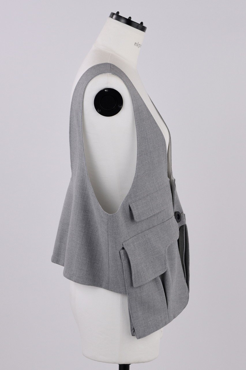 【ナゴンスタンス/nagonstans】のソフトウォームクロス Pocket vest/ベスト 人気、トレンドファッション・服の通販 founy(ファニー) 　ファッション　Fashion　レディースファッション　Fashion for Women　アウター　Coat / Outerwear Collection　レディースジャケット・軽アウター　Jackets　カッティング　Cutting Detail　カットソー　Cut and Sewn Top　ジャケット　Jacket, Outerwear　ベスト　Vest, Waistcoat　other-4|ID: prp329100004255633 ipo3291000000032933724