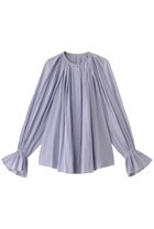 【デザイン ワークス/DESIGN WORKS】のメモリードビーブラウス 人気、トレンドファッション・服の通販 founy(ファニー) ファッション Fashion レディースファッション Fashion for Women トップス・カットソー Cut & Sew Tops シャツ・ブラウス・オフィスカジュアル Elegant Blouses & Button-Ups ギャザー Gathered, Ruffled スリーブ Sleeve, Long Sleeve / Short Sleeve フェミニン Feminine, Girly ロング Long, Long-Length thumbnail サックス|ID: prp329100004255635 ipo3291000000034955952