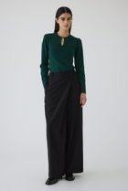 【リムアーク/RIM.ARK】のWrap wide PT/パンツ 人気、トレンドファッション・服の通販 founy(ファニー) ファッション Fashion レディースファッション Fashion for Women パンツ Pants & Trousers ストライプ Stripe, Striped Pattern モダン Modern, Contemporary ラップ Wrap, Wrap Design ワイド Wide, Wide Fit 無地 Plain, Solid Color thumbnail ブラック|ID: prp329100004255639 ipo3291000000034970425