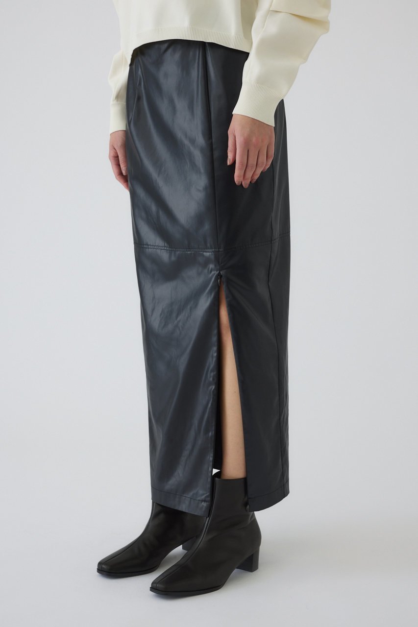 【リムアーク/RIM.ARK】のVintage satin I line SK/スカート インテリア・キッズ・メンズ・レディースファッション・服の通販 founy(ファニー) 　ファッション　Fashion　レディースファッション　Fashion for Women　スカート　Skirts　ロングスカート　Long Skirts / Maxi & Midi Skirts　サテン　Satin, Glossy Fabric　スリット　Slit, Slit Detail　フロント　Front, Front Design　ロング　Long, Long-Length　ヴィンテージ　Vintage Style　軽量　Lightweight, Ultra Light　ブラック|ID: prp329100004255641 ipo3291000000034970790