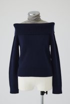 【リムアーク/RIM.ARK】のDocking off shoulder tops/トップス 人気、トレンドファッション・服の通販 founy(ファニー) ファッション Fashion レディースファッション Fashion for Women トップス・カットソー Cut & Sew Tops ニット Knit Tops & Sweaters カジュアルプルオーバー・ニットトップス Pullovers & Knit Tops / Casual Pullovers おすすめ Recommended / Our Picks ドッキング Docking, Mixed Material ハイネック High Neck, Mock Neck フィット Fit, Slim Fit thumbnail ネイビー|ID: prp329100004255642 ipo3291000000034970172
