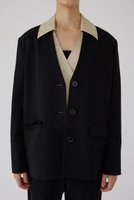 【リムアーク/RIM.ARK】のCollarless padded JK/ジャケット 人気、トレンドファッション・服の通販 founy(ファニー) ファッション Fashion レディースファッション WOMEN アウター Coat Outerwear ジャケット Jackets ジャケット Jacket セットアップ Set Up フォルム Form |ID:prp329100004255645