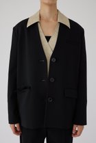 【リムアーク/RIM.ARK】のCollarless padded JK/ジャケット 人気、トレンドファッション・服の通販 founy(ファニー) ファッション Fashion レディースファッション WOMEN アウター Coat Outerwear ジャケット Jackets ジャケット Jacket セットアップ Set Up フォルム Form thumbnail ブラック|ID: prp329100004255645 ipo3291000000032377126