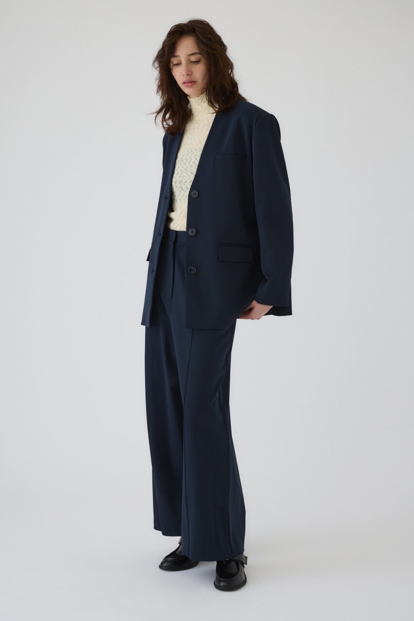 【リムアーク/RIM.ARK】のCollarless padded JK/ジャケット 人気、トレンドファッション・服の通販 founy(ファニー) 　ファッション　Fashion　レディースファッション　WOMEN　アウター　Coat Outerwear　ジャケット　Jackets　ジャケット　Jacket　セットアップ　Set Up　フォルム　Form　other-3|ID: prp329100004255645 ipo3291000000032377129