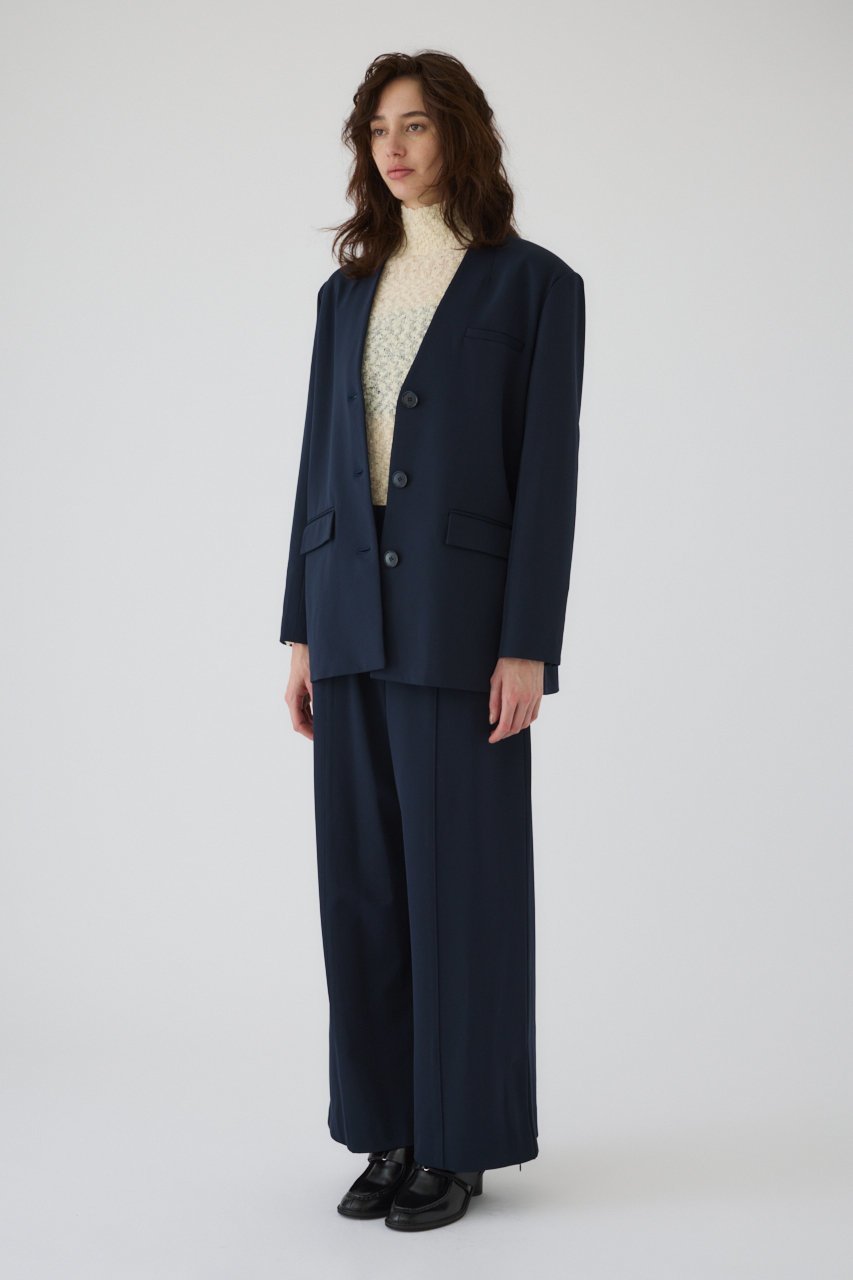 【リムアーク/RIM.ARK】のCollarless padded JK/ジャケット 人気、トレンドファッション・服の通販 founy(ファニー) 　ファッション　Fashion　レディースファッション　WOMEN　アウター　Coat Outerwear　ジャケット　Jackets　ジャケット　Jacket　セットアップ　Set Up　フォルム　Form　other-4|ID: prp329100004255645 ipo3291000000032377130