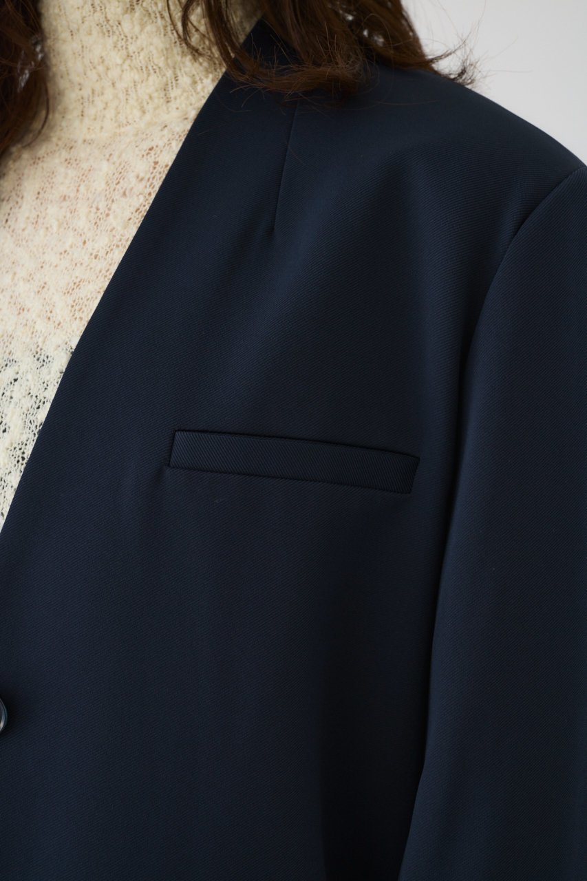 【リムアーク/RIM.ARK】のCollarless padded JK/ジャケット 人気、トレンドファッション・服の通販 founy(ファニー) 　ファッション　Fashion　レディースファッション　WOMEN　アウター　Coat Outerwear　ジャケット　Jackets　ジャケット　Jacket　セットアップ　Set Up　フォルム　Form　other-8|ID: prp329100004255645 ipo3291000000032377134