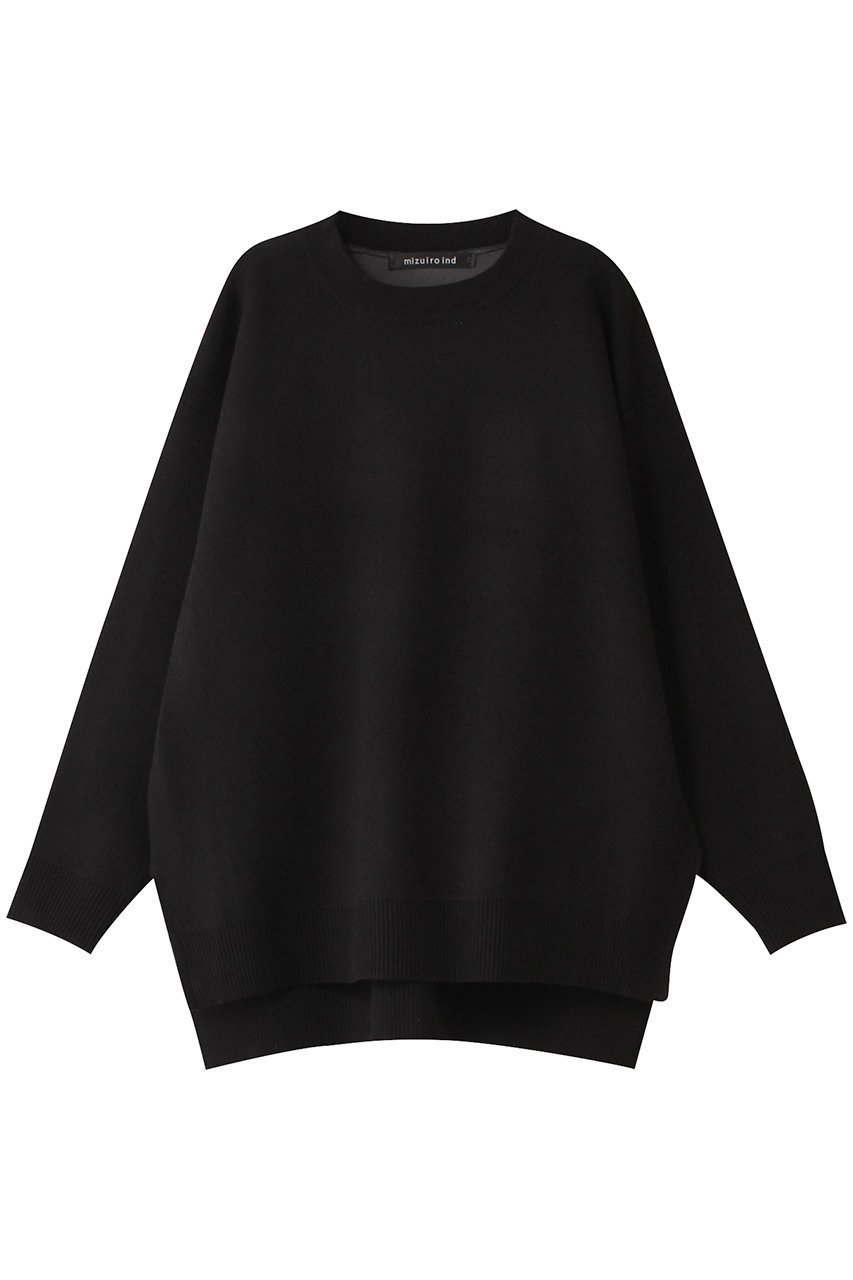 【ミズイロ インド/mizuiro ind】のcrew neck wide tunic チュニック インテリア・キッズ・メンズ・レディースファッション・服の通販 founy(ファニー) 　ファッション　Fashion　レディースファッション　WOMEN　ワンピース　Dress　チュニック　Tunic　シンプル　Simple　チュニック　Tunic　ファブリック　Fabric　リラックス　Relax　NEW・新作・新着・新入荷　New Arrivals　black|ID: prp329100004255659 ipo3291000000029556036