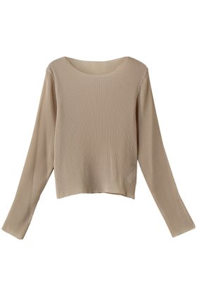【ミズイロ インド/mizuiro ind】のpleats crew neck P/O プルオーバー 人気、トレンドファッション・服の通販 founy(ファニー) ファッション Fashion レディースファッション Fashion for Women トップス・カットソー Cut & Sew Tops シャツ・ブラウス・オフィスカジュアル Elegant Blouses & Button-Ups カジュアルプルオーバー・ニットトップス Pullovers & Knit Tops / Casual Pullovers インナー Innerwear シンプル Simple, Minimal スリーブ Sleeve, Long Sleeve / Short Sleeve フィット Fit, Slim Fit プリーツ Pleats, Pleated ボトム Bottoms, Lower Wear ロング Long, Long-Length エレガント 上品 Elegant |ID:prp329100004255660