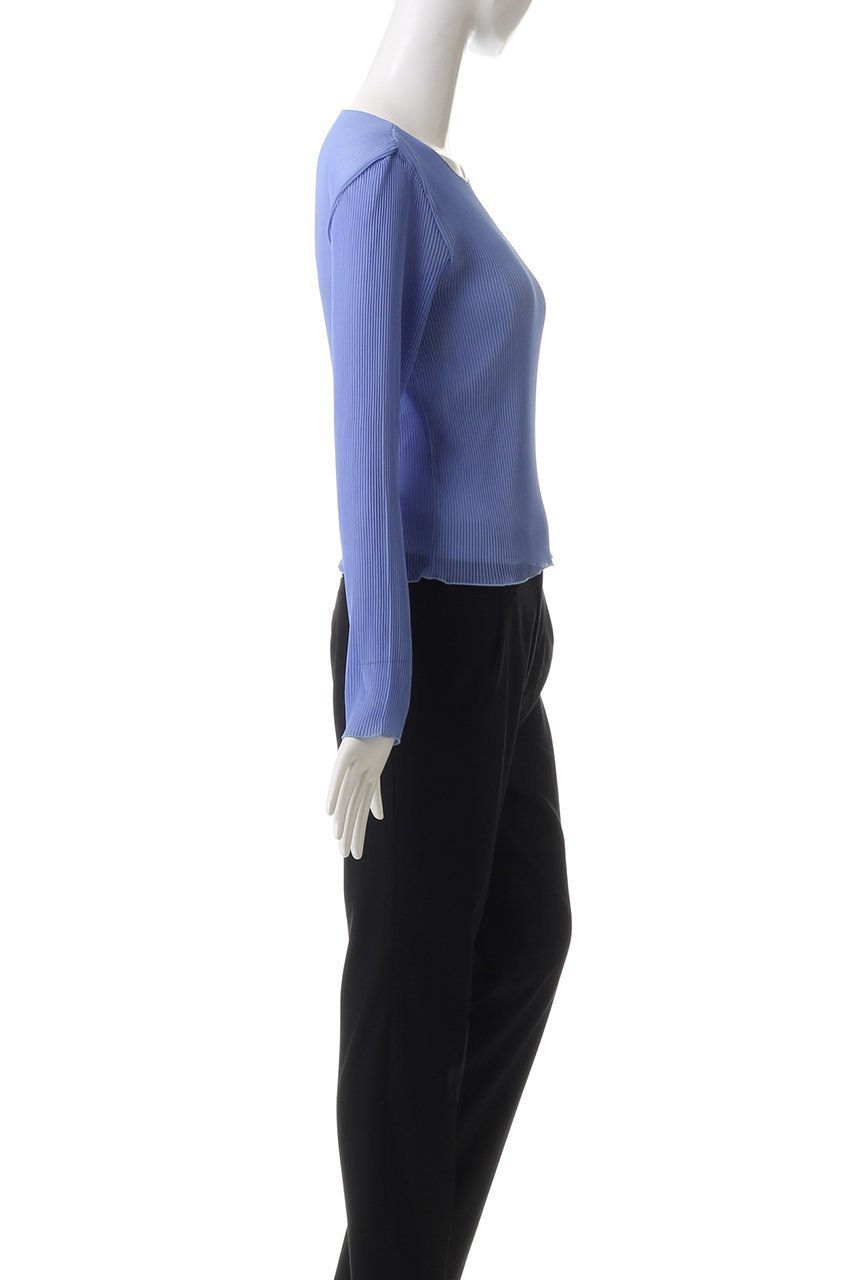【ミズイロ インド/mizuiro ind】のpleats crew neck P/O プルオーバー 人気、トレンドファッション・服の通販 founy(ファニー) 　ファッション　Fashion　レディースファッション　Fashion for Women　トップス・カットソー　Cut & Sew Tops　シャツ・ブラウス・オフィスカジュアル　Elegant Blouses & Button-Ups　カジュアルプルオーバー・ニットトップス　Pullovers & Knit Tops / Casual Pullovers　インナー　Innerwear　シンプル　Simple, Minimal　スリーブ　Sleeve, Long Sleeve / Short Sleeve　フィット　Fit, Slim Fit　プリーツ　Pleats, Pleated　ボトム　Bottoms, Lower Wear　ロング　Long, Long-Length　エレガント 上品　Elegant　other-3|ID: prp329100004255660 ipo3291000000032887573