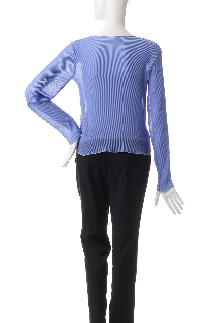 【ミズイロ インド/mizuiro ind】のpleats crew neck P/O プルオーバー 人気、トレンドファッション・服の通販 founy(ファニー) 　ファッション　Fashion　レディースファッション　Fashion for Women　トップス・カットソー　Cut & Sew Tops　シャツ・ブラウス・オフィスカジュアル　Elegant Blouses & Button-Ups　カジュアルプルオーバー・ニットトップス　Pullovers & Knit Tops / Casual Pullovers　インナー　Innerwear　シンプル　Simple, Minimal　スリーブ　Sleeve, Long Sleeve / Short Sleeve　フィット　Fit, Slim Fit　プリーツ　Pleats, Pleated　ボトム　Bottoms, Lower Wear　ロング　Long, Long-Length　エレガント 上品　Elegant　other-4|ID: prp329100004255660 ipo3291000000032887576