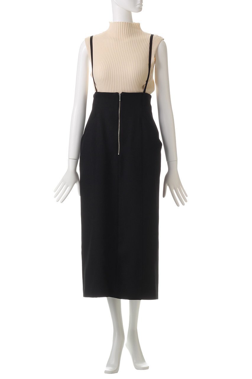 【アルアバイル/allureville】のフロントジップサスペンダースカート 人気、トレンドファッション・服の通販 founy(ファニー) 　ファッション　Fashion　レディースファッション　Fashion for Women　スカート　Skirts　ロングスカート　Long Skirts / Maxi & Midi Skirts　サスペンダー　Suspenders, Braces　シンプル　Simple, Minimal　タイトスカート　Pencil Skirt, Tight Skirt　トレンド　Trend, Trending Now　フィット　Fit, Slim Fit　ロング　Long, Long-Length　other-2|ID: prp329100004255679 ipo3291000000035646045