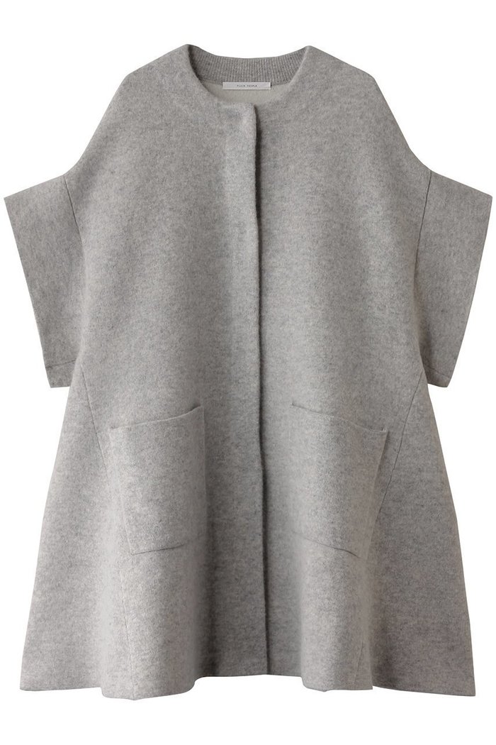 【プレインピープル/PLAIN PEOPLE】のラム接結配色ニットマント インテリア・キッズ・メンズ・レディースファッション・服の通販 founy(ファニー) https://founy.com/ ファッション Fashion レディースファッション WOMEN アウター Coat Outerwear ジャケット Jackets ジャケット Jacket スリーブ Sleeve ハーフ Half ポケット Pocket |ID: prp329100004255680 ipo3291000000029556119