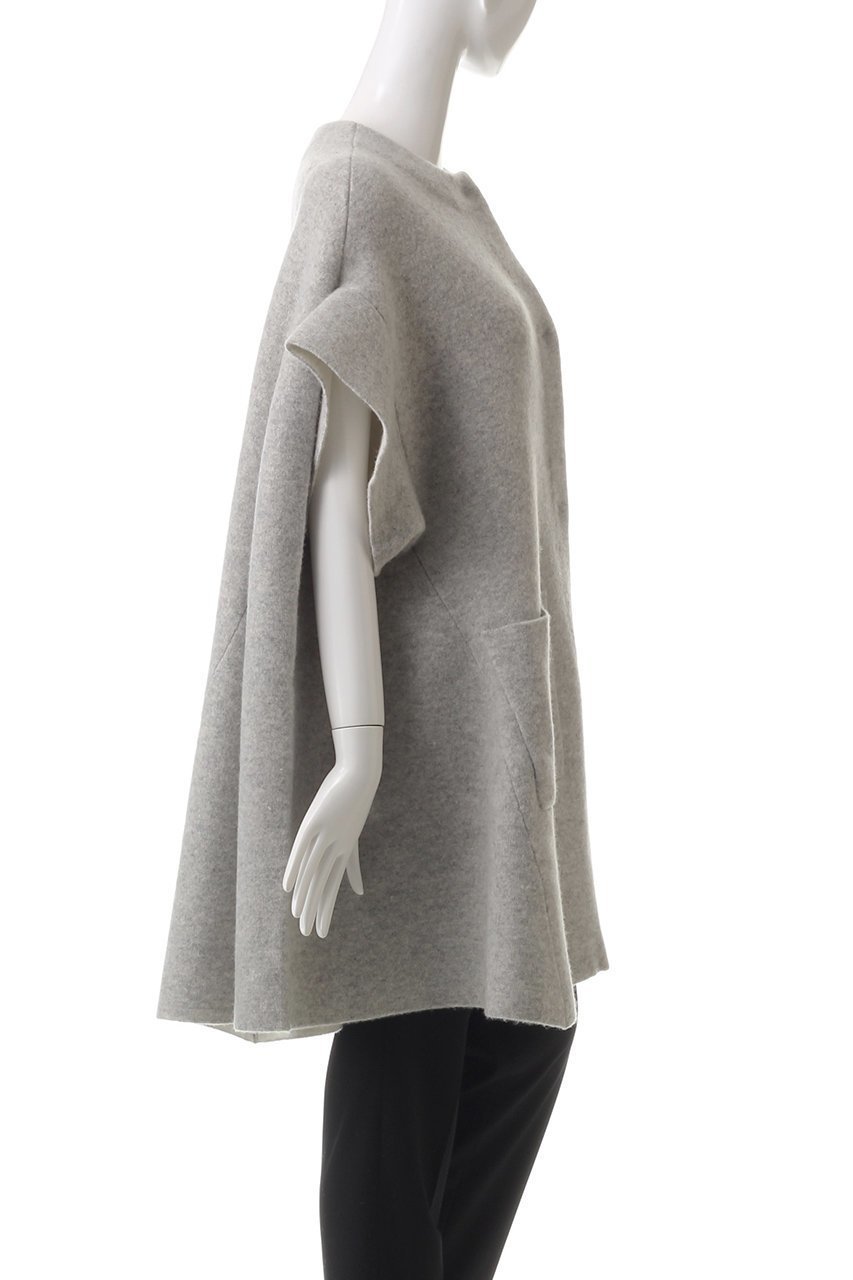 【プレインピープル/PLAIN PEOPLE】のラム接結配色ニットマント 人気、トレンドファッション・服の通販 founy(ファニー) 　ファッション　Fashion　レディースファッション　WOMEN　アウター　Coat Outerwear　ジャケット　Jackets　ジャケット　Jacket　スリーブ　Sleeve　ハーフ　Half　ポケット　Pocket　other-3|ID: prp329100004255680 ipo3291000000031376512