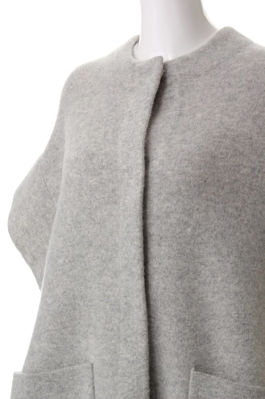 【プレインピープル/PLAIN PEOPLE】のラム接結配色ニットマント 人気、トレンドファッション・服の通販 founy(ファニー) 　ファッション　Fashion　レディースファッション　WOMEN　アウター　Coat Outerwear　ジャケット　Jackets　ジャケット　Jacket　スリーブ　Sleeve　ハーフ　Half　ポケット　Pocket　other-5|ID: prp329100004255680 ipo3291000000031376516