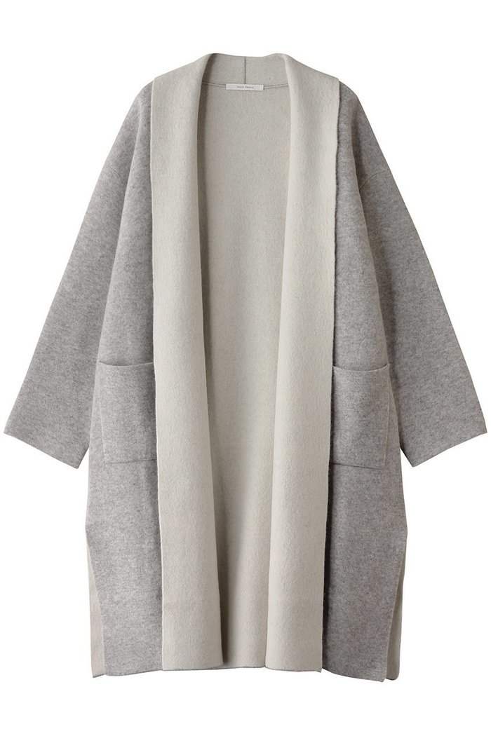 【プレインピープル/PLAIN PEOPLE】のラム接結配色ニットコート インテリア・キッズ・メンズ・レディースファッション・服の通販 founy(ファニー) https://founy.com/ ファッション Fashion レディースファッション WOMEN アウター Coat Outerwear コート Coats エレガント 上品 Elegant ショール Shawl シンプル Simple スタイリッシュ Stylish ミドル Middle |ID: prp329100004255681 ipo3291000000029556122