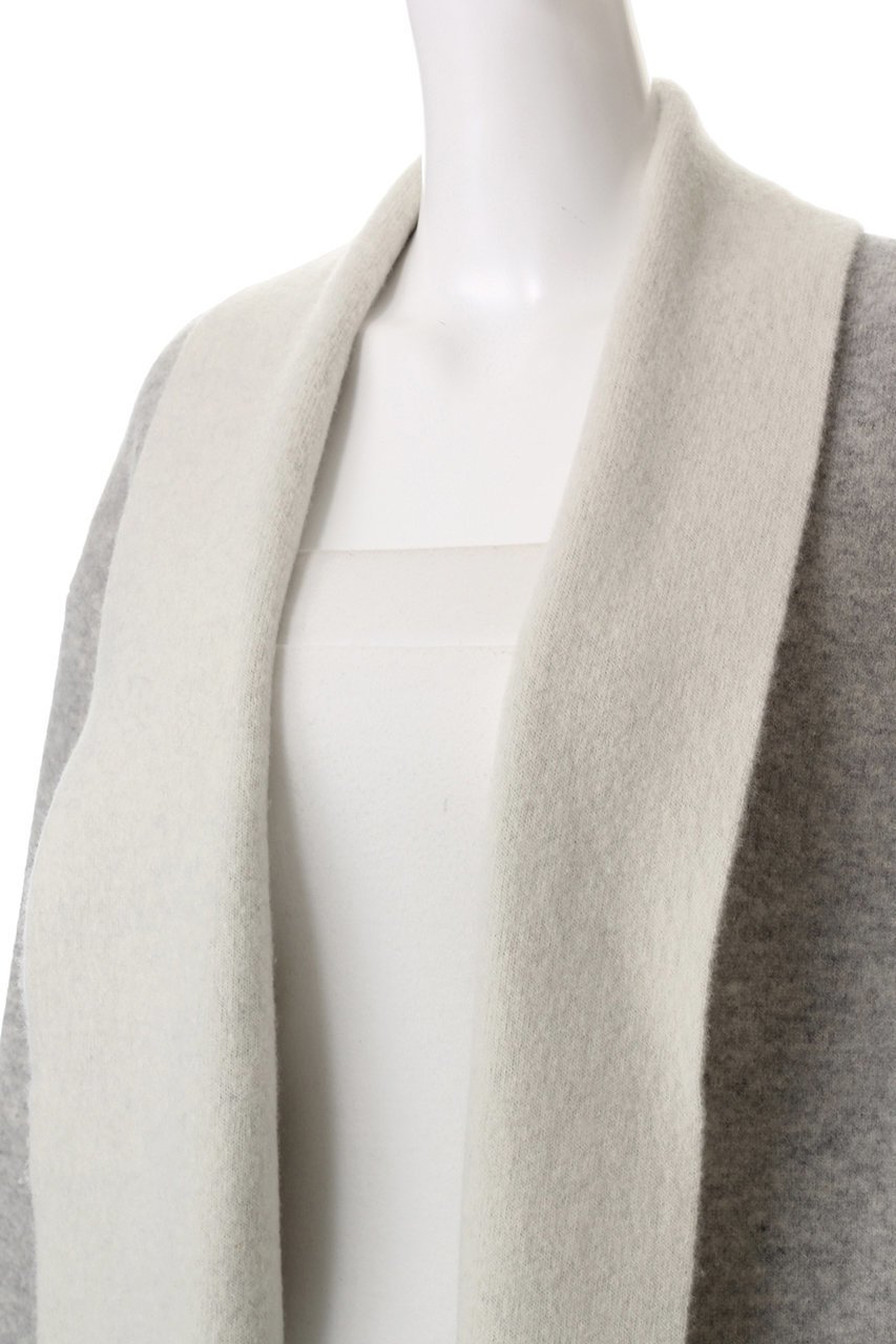 【プレインピープル/PLAIN PEOPLE】のラム接結配色ニットコート 人気、トレンドファッション・服の通販 founy(ファニー) 　ファッション　Fashion　レディースファッション　Fashion for Women　アウター　Coat / Outerwear Collection　コート・ロングコート・ピーコート　Long Coats, Peacoats & More　エレガント 上品　Elegant　ショール　Shawl, Wrap　シンプル　Simple, Minimal　スタイリッシュ　Stylish, Fashionable　ミドル　Middle Length, Mid Height　other-5|ID: prp329100004255681 ipo3291000000035580365