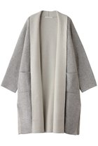 【プレインピープル/PLAIN PEOPLE】のラム接結配色ニットコート ライトグレー|ID: prp329100004255681 ipo3291000000035960172
