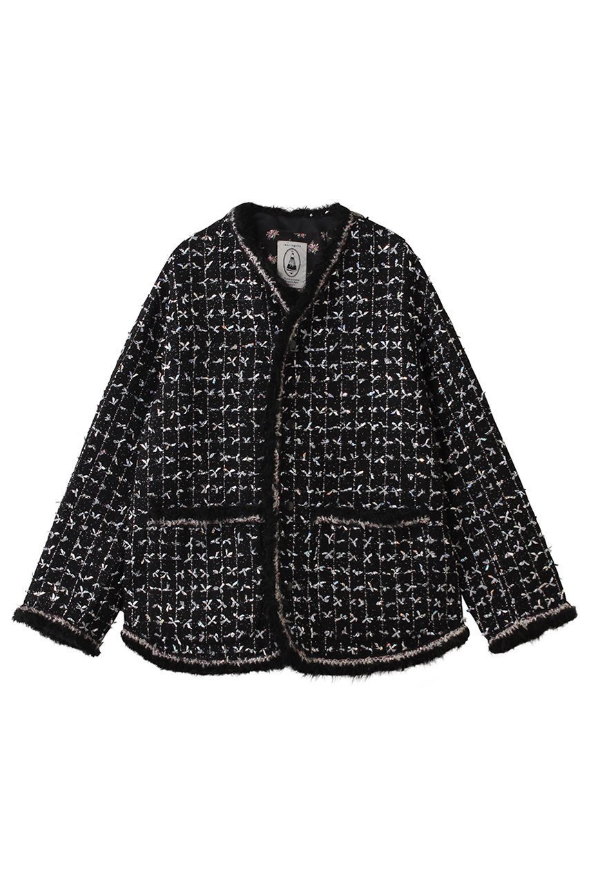 【ルール ロジェット/leur logette】のツイードジャケット 人気、トレンドファッション・服の通販 founy(ファニー) 　ファッション　Fashion　レディースファッション　Fashion for Women　アウター　Coat / Outerwear Collection　レディースジャケット・軽アウター　Jackets　ジャケット　Jacket, Outerwear　ツイード　Twill, Twill Weave　トリミング　Trimming, Decorative Edge　フランス　France, French　ブレード　Braid, Decorative Trim　ポケット　Pocket, Pocket Detail　エレガント 上品　Elegant　定番　Standard, Basic Item　手編み　Hand-Knitted, Handmade Knit　新作・新入荷　New Arrivals / New In　A/W・秋冬　Autumn/Winter　 other-1|ID: prp329100004257403 ipo3291000000034254612