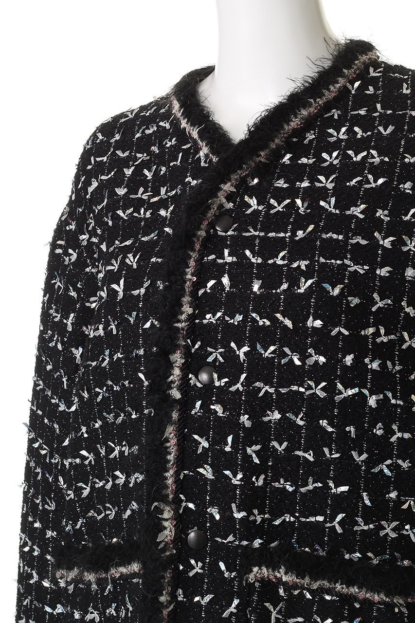 【ルール ロジェット/leur logette】のツイードジャケット 人気、トレンドファッション・服の通販 founy(ファニー) 　ファッション　Fashion　レディースファッション　Fashion for Women　アウター　Coat / Outerwear Collection　レディースジャケット・軽アウター　Jackets　ジャケット　Jacket, Outerwear　ツイード　Twill, Twill Weave　トリミング　Trimming, Decorative Edge　フランス　France, French　ブレード　Braid, Decorative Trim　ポケット　Pocket, Pocket Detail　エレガント 上品　Elegant　定番　Standard, Basic Item　手編み　Hand-Knitted, Handmade Knit　新作・新入荷　New Arrivals / New In　A/W・秋冬　Autumn/Winter　other-5|ID: prp329100004257403 ipo3291000000034254622