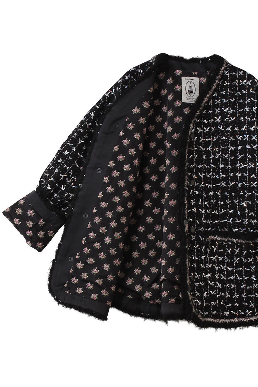 【ルール ロジェット/leur logette】のツイードジャケット 人気、トレンドファッション・服の通販 founy(ファニー) 　ファッション　Fashion　レディースファッション　Fashion for Women　アウター　Coat / Outerwear Collection　レディースジャケット・軽アウター　Jackets　ジャケット　Jacket, Outerwear　ツイード　Twill, Twill Weave　トリミング　Trimming, Decorative Edge　フランス　France, French　ブレード　Braid, Decorative Trim　ポケット　Pocket, Pocket Detail　エレガント 上品　Elegant　定番　Standard, Basic Item　手編み　Hand-Knitted, Handmade Knit　新作・新入荷　New Arrivals / New In　A/W・秋冬　Autumn/Winter　other-7|ID: prp329100004257403 ipo3291000000034254624