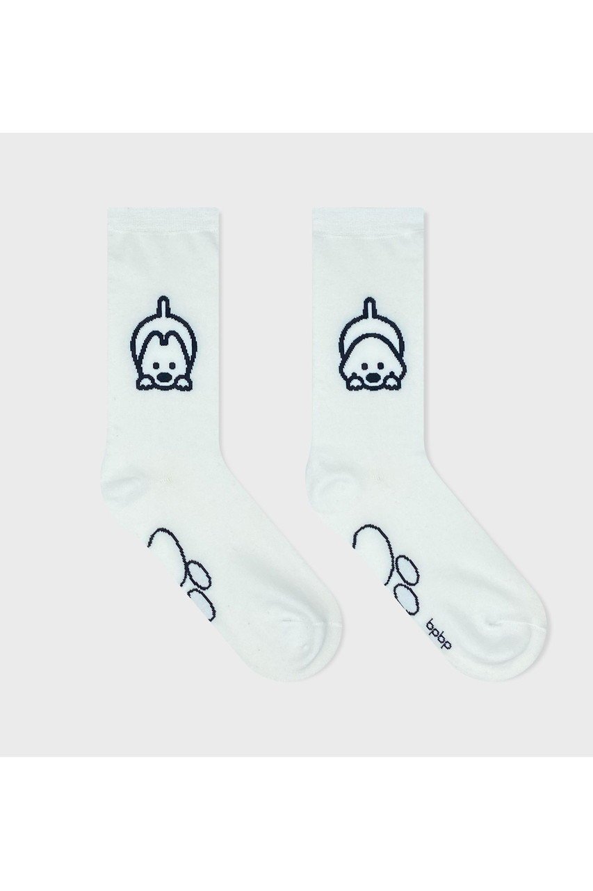 【ビーピービーピー/bpbp】の【UNISEX】【matsui】ソックス インテリア・キッズ・メンズ・レディースファッション・服の通販 founy(ファニー) 　ファッション　Fashion　レディースファッション　Fashion for Women　ソックス&靴下　Socks & Hosiery　レッグウェア・ストッキング　Legwear & Hosiery　イラスト　Illustration　シンプル　Simple, Minimal　セットアップ　Set-Up, Coordinated Outfit　ソックス　Socks, Hosiery　モチーフ　Motif, Design Theme　ユニセックス　Unisex, Genderless　おすすめ　Recommended / Our Picks　犬　Dog　ギフト プレゼント　Gift / Present　2匹の犬 ホワイト|ID: prp329100004257444 ipo3291000000032817275