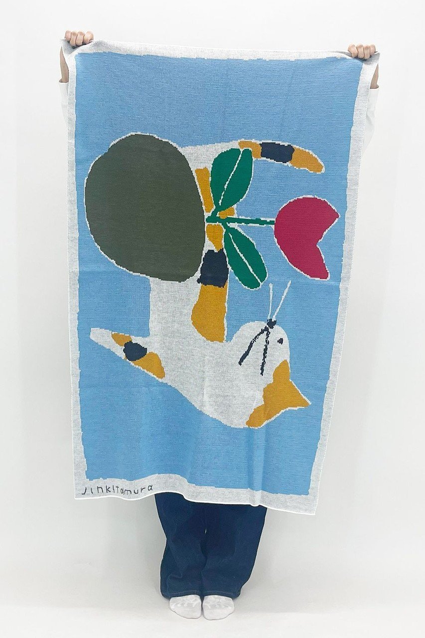 【ビーピービーピー/bpbp】の【UNISEX】【北村人】ニットブランケット 人気、トレンドファッション・服の通販 founy(ファニー) 　ファッション　Fashion　レディースファッション　Fashion for Women　トップス・カットソー　Cut & Sew Tops　ニット　Knit Tops & Sweaters　イラスト　Illustration　サマー　Summer, Summer Style　手描き　Hand-Drawn, Illustrated　ブランケット　Blanket, Throw Blanket　ユニセックス　Unisex, Genderless　ギフト プレゼント　Gift / Present　other-5|ID: prp329100004257445 ipo3291000000035495092