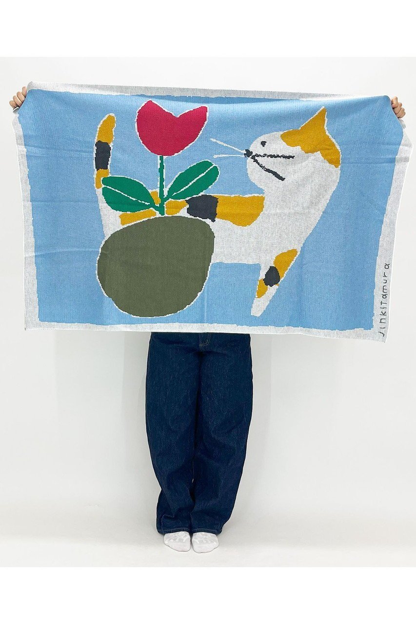 【ビーピービーピー/bpbp】の【UNISEX】【北村人】ニットブランケット 人気、トレンドファッション・服の通販 founy(ファニー) 　ファッション　Fashion　レディースファッション　Fashion for Women　トップス・カットソー　Cut & Sew Tops　ニット　Knit Tops & Sweaters　イラスト　Illustration　サマー　Summer, Summer Style　手描き　Hand-Drawn, Illustrated　ブランケット　Blanket, Throw Blanket　ユニセックス　Unisex, Genderless　ギフト プレゼント　Gift / Present　other-6|ID: prp329100004257445 ipo3291000000035495093