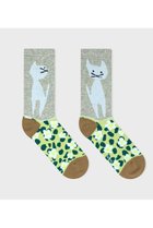 【ビーピービーピー/bpbp】の【UNISEX】【北村人】ソックス 猫とお花畑|ID: prp329100004257448 ipo3291000000036240049