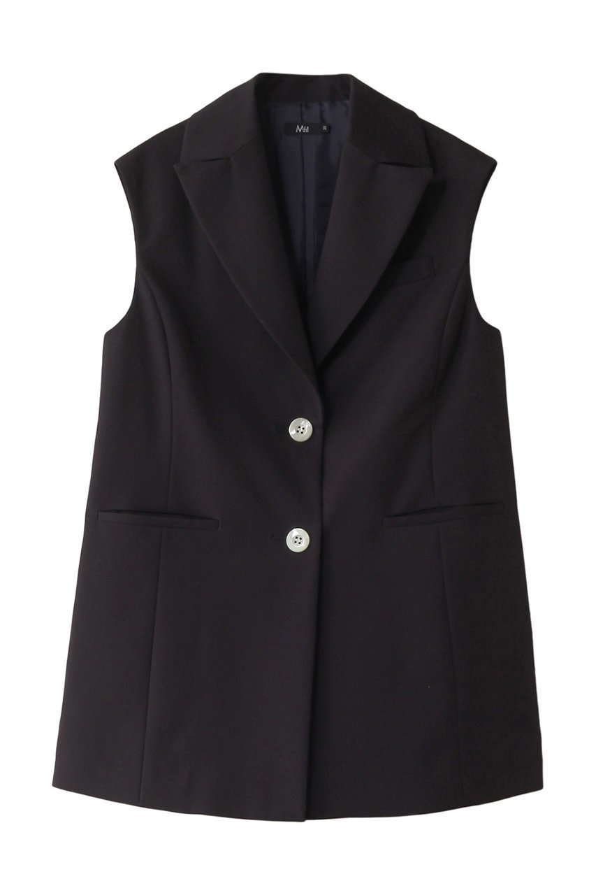 【エムフィル/M Fil】のダブルクロス ストレッチ スリーブレス ジャケット 人気、トレンドファッション・服の通販 founy(ファニー) 　ファッション　Fashion　レディースファッション　Fashion for Women　アウター　Coat / Outerwear Collection　レディースジャケット・軽アウター　Jackets　おすすめ　Recommended / Our Picks　シンプル　Simple, Minimal　ジャケット　Jacket, Outerwear　ストレッチ　Stretch, Stretchy Fabric　スリーブ　Sleeve, Long Sleeve / Short Sleeve　セットアップ　Set-Up, Coordinated Outfit　ダブル　Double, Double-Breasted　ベスト　Vest, Waistcoat　 other-1|ID: prp329100004257452 ipo3291000000032938655