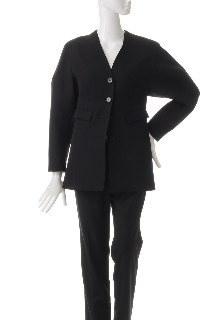 【アキラナカ/AKIRANAKA】のHelene ノーカラージャケット 人気、トレンドファッション・服の通販 founy(ファニー) 　ファッション　Fashion　レディースファッション　Fashion for Women　アウター　Coat / Outerwear Collection　レディースジャケット・軽アウター　Jackets　ノーカラージャケット / シンプル上品コーデ　Collarless Jackets　ショルダー　Shoulder, Shoulder Strap　シンプル　Simple, Minimal　ジャケット　Jacket, Outerwear　ドロップ　Drop Shoulder, Dropped Style　モダン　Modern, Contemporary　other-2|ID: prp329100004257462 ipo3291000000032938748