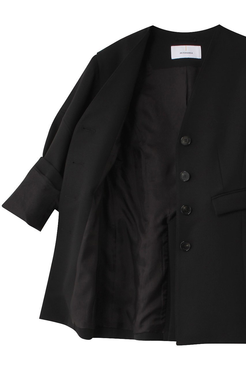 【アキラナカ/AKIRANAKA】のHelene ノーカラージャケット 人気、トレンドファッション・服の通販 founy(ファニー) 　ファッション　Fashion　レディースファッション　Fashion for Women　アウター　Coat / Outerwear Collection　レディースジャケット・軽アウター　Jackets　ノーカラージャケット / シンプル上品コーデ　Collarless Jackets　ショルダー　Shoulder, Shoulder Strap　シンプル　Simple, Minimal　ジャケット　Jacket, Outerwear　ドロップ　Drop Shoulder, Dropped Style　モダン　Modern, Contemporary　other-6|ID: prp329100004257462 ipo3291000000032938776