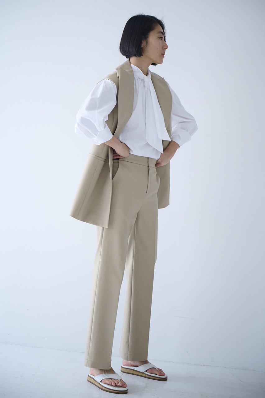 【エムフィル/M Fil】のダブルクロス ストレッチ ストレート イージー トラウザーズ 人気、トレンドファッション・服の通販 founy(ファニー) 　ファッション　Fashion　レディースファッション　Fashion for Women　パンツ　Pants & Trousers　おすすめ　Recommended / Our Picks　シンプル　Simple, Minimal　ストレッチ　Stretch, Stretchy Fabric　ストレート　Straight, Straight Cut　セットアップ　Set-Up, Coordinated Outfit　ダブル　Double, Double-Breasted　エレガント 上品　Elegant　other-7|ID: prp329100004257470 ipo3291000000032925806