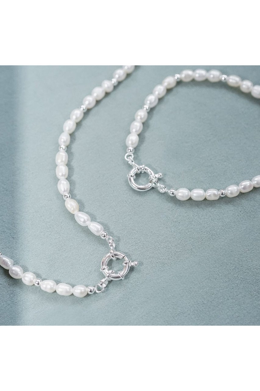 【デイジー ロンドン/DAISY LONDON】のPearl Beaded ネックレス 人気、トレンドファッション・服の通販 founy(ファニー) 　ファッション　Fashion　レディースファッション　Fashion for Women　ジュエリー　Jewelry　ネックレス　Necklaces & Pendants　エレガント 上品　Elegant　コンビ　Combo, Combination Style　ショート　Short, Short Length　シルバー　Silver, Metallic Silver　ネックレス　Necklace, Pendant Necklace　パール　Pearl, Pearl Accent　other-7|ID: prp329100004257483 ipo3291000000035337726