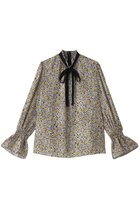 【アルアバイル/allureville】のプチフルールPT ブラウス 人気、トレンドファッション・服の通販 founy(ファニー) ファッション Fashion レディースファッション Fashion for Women トップス・カットソー Cut & Sew Tops シャツ・ブラウス・オフィスカジュアル Elegant Blouses & Button-Ups ギャザー Gathered, Ruffled スリーブ Sleeve, Long Sleeve / Short Sleeve フェミニン Feminine, Girly リボン Ribbon, Bow ロング Long, Long-Length A/W・秋冬 Autumn/Winter thumbnail イエロー|ID: prp329100004257488 ipo3291000000032872572