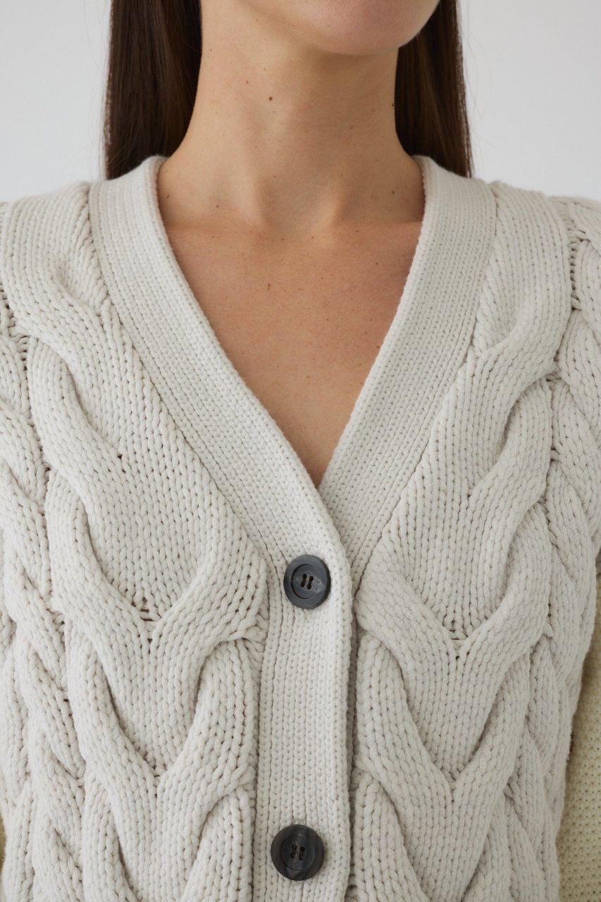 【リムアーク/RIM.ARK】のPattern combination knit CD/ニットカーディガン 人気、トレンドファッション・服の通販 founy(ファニー) 　ファッション　Fashion　レディースファッション　Fashion for Women　トップス・カットソー　Cut & Sew Tops　ニット　Knit Tops & Sweaters　カーディガン・羽織り　Layered Style Cardigans　カーディガン　Cardigan, Knitwear　冬　Winter / This Winter　春　Spring　other-6|ID: prp329100004259070 ipo3291000000032919475