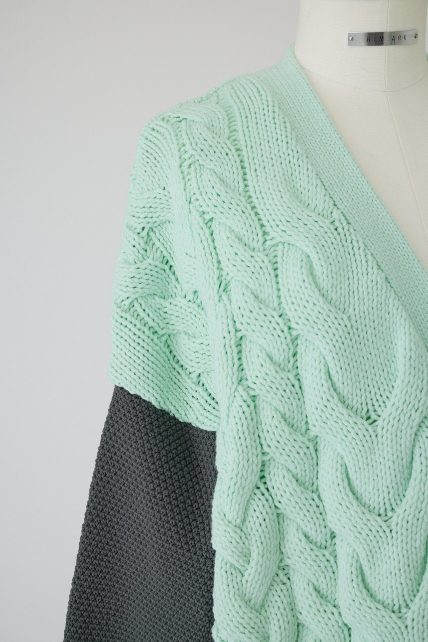 【リムアーク/RIM.ARK】のPattern combination knit CD/ニットカーディガン 人気、トレンドファッション・服の通販 founy(ファニー) 　ファッション　Fashion　レディースファッション　Fashion for Women　トップス・カットソー　Cut & Sew Tops　ニット　Knit Tops & Sweaters　カーディガン・羽織り　Layered Style Cardigans　カーディガン　Cardigan, Knitwear　冬　Winter / This Winter　春　Spring　other-6|ID: prp329100004259070 ipo3291000000034970144