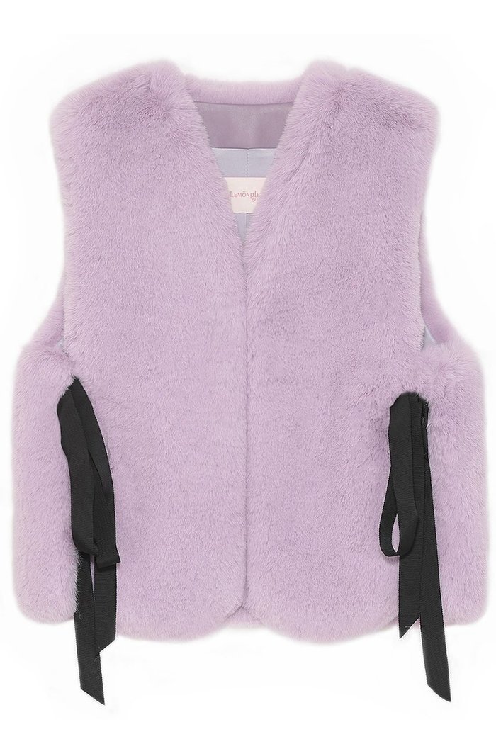 【レモンプレット/Lemonplet】のFAUX FUR TIED KITTEN RIBBON VEST インテリア・キッズ・メンズ・レディースファッション・服の通販 founy(ファニー) https://founy.com/ ファッション Fashion レディースファッション WOMEN アウター Coat Outerwear ジャケット Jackets ジャケット Jacket フェミニン Feminine ベスト Vest リボン Ribbon |ID: prp329100004259078 ipo3291000000029579115