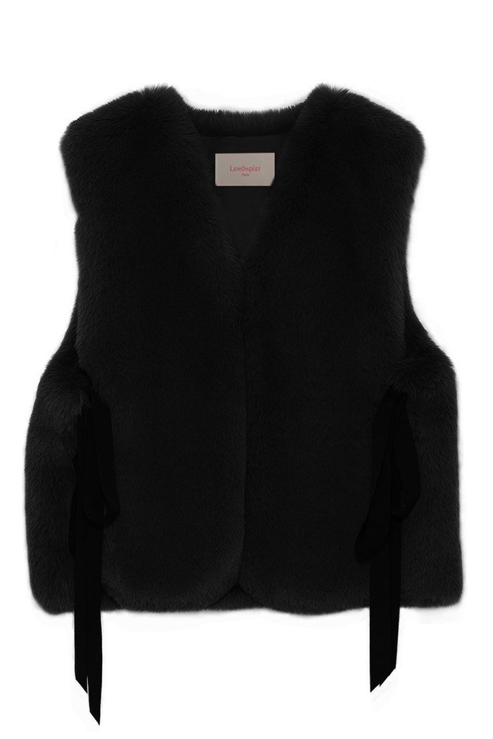 【レモンプレット/Lemonplet】のFAUX FUR TIED KITTEN RIBBON VEST インテリア・キッズ・メンズ・レディースファッション・服の通販 founy(ファニー) https://founy.com/ ファッション Fashion レディースファッション WOMEN アウター Coat Outerwear ジャケット Jackets ジャケット Jacket ベスト Vest リボン Ribbon |ID: prp329100004259079 ipo3291000000029579117