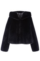 【レモンプレット/Lemonplet】のFAUX FUR BIEN HOODED SHORT JACKET BLACK|ID:prp329100004259080