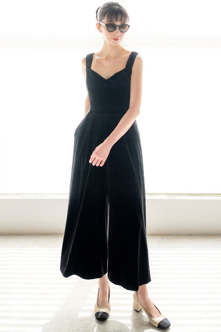 【デイジーリン/DAISY LIN】のDaisy Velour Coco Jump Suit 人気、トレンドファッション・服の通販 founy(ファニー) 　ファッション　Fashion　レディースファッション　Fashion for Women　パンツ　Pants & Trousers　エレガント 上品　Elegant　洗える　Machine Washable　カーディガン　Cardigan, Knitwear　ジャケット　Jacket, Outerwear　ストレッチ　Stretch, Stretchy Fabric　ベスト　Vest, Waistcoat　ベロア　Velour, Soft Velvet　ポケット　Pocket, Pocket Detail　リラックス　Relax, Relaxed Fit　おすすめ　Recommended / Our Picks　旅行　Travel　other-4|ID: prp329100004259084 ipo3291000000035770313