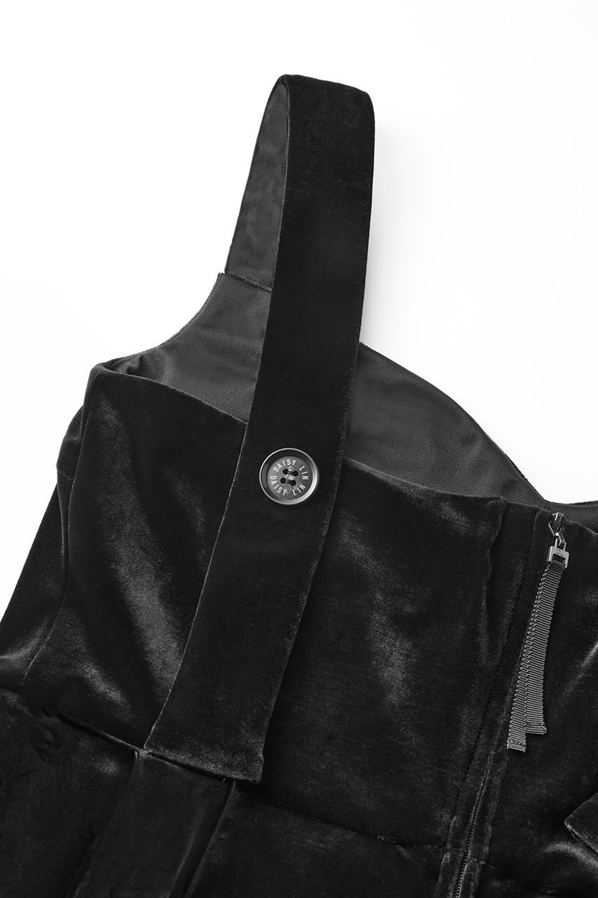 【デイジーリン/DAISY LIN】のDaisy Velour Coco Jump Suit 人気、トレンドファッション・服の通販 founy(ファニー) 　ファッション　Fashion　レディースファッション　Fashion for Women　パンツ　Pants & Trousers　エレガント 上品　Elegant　洗える　Machine Washable　カーディガン　Cardigan, Knitwear　ジャケット　Jacket, Outerwear　ストレッチ　Stretch, Stretchy Fabric　ベスト　Vest, Waistcoat　ベロア　Velour, Soft Velvet　ポケット　Pocket, Pocket Detail　リラックス　Relax, Relaxed Fit　おすすめ　Recommended / Our Picks　旅行　Travel　other-3|ID: prp329100004259084 ipo3291000000036594720