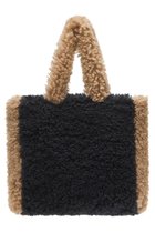 【レモンプレット/Lemonplet】のFAUX FUR PHRYNE ECO BAG NAVY&BEIGE|ID:prp329100004259088