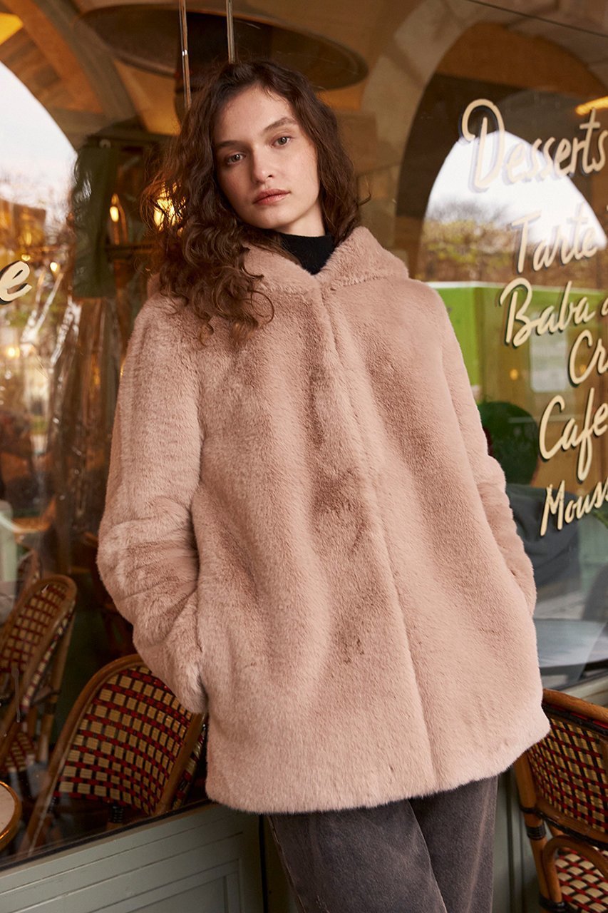 【レモンプレット/Lemonplet】のFAUX FUR BIEN HOODED JACKET 人気、トレンドファッション・服の通販 founy(ファニー) 　ファッション　Fashion　レディースファッション　Fashion for Women　アウター　Coat / Outerwear Collection　レディースジャケット・軽アウター　Jackets　シンプル　Simple, Minimal　ジャケット　Jacket, Outerwear　スタイリッシュ　Stylish, Fashionable　フェイクファー　Faux Fur, Imitation Fur　フロント　Front, Front Design　other-8|ID: prp329100004259095 ipo3291000000032939433