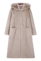 【その他のブランド/Other】のFAUX FUR LAON HOODED MAXI COAT BEIGE|ID: prp329100004259108 ipo3291000000029579201