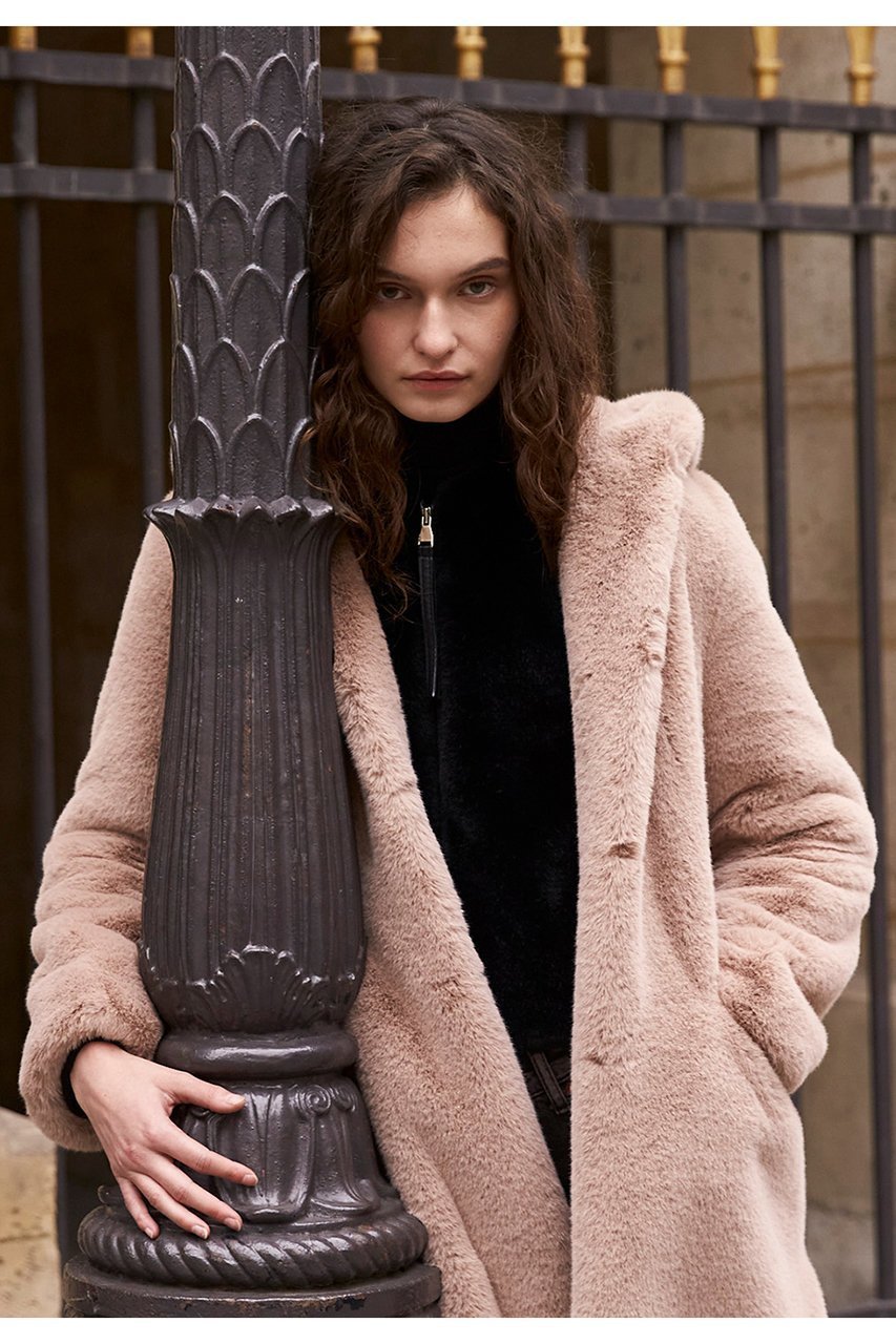 【レモンプレット/Lemonplet】のFAUX FUR LAON HOODED MAXI COAT 人気、トレンドファッション・服の通販 founy(ファニー) 　ファッション　Fashion　レディースファッション　Fashion for Women　アウター　Coat / Outerwear Collection　コート・ロングコート・ピーコート　Long Coats, Peacoats & More　ドローストリング　Drawstring, Pull Cord　ポケット　Pocket, Pocket Detail　マキシ　Maxi, Full Length　ロング　Long, Long-Length　定番　Standard, Basic Item　other-8|ID: prp329100004259108 ipo3291000000032935681