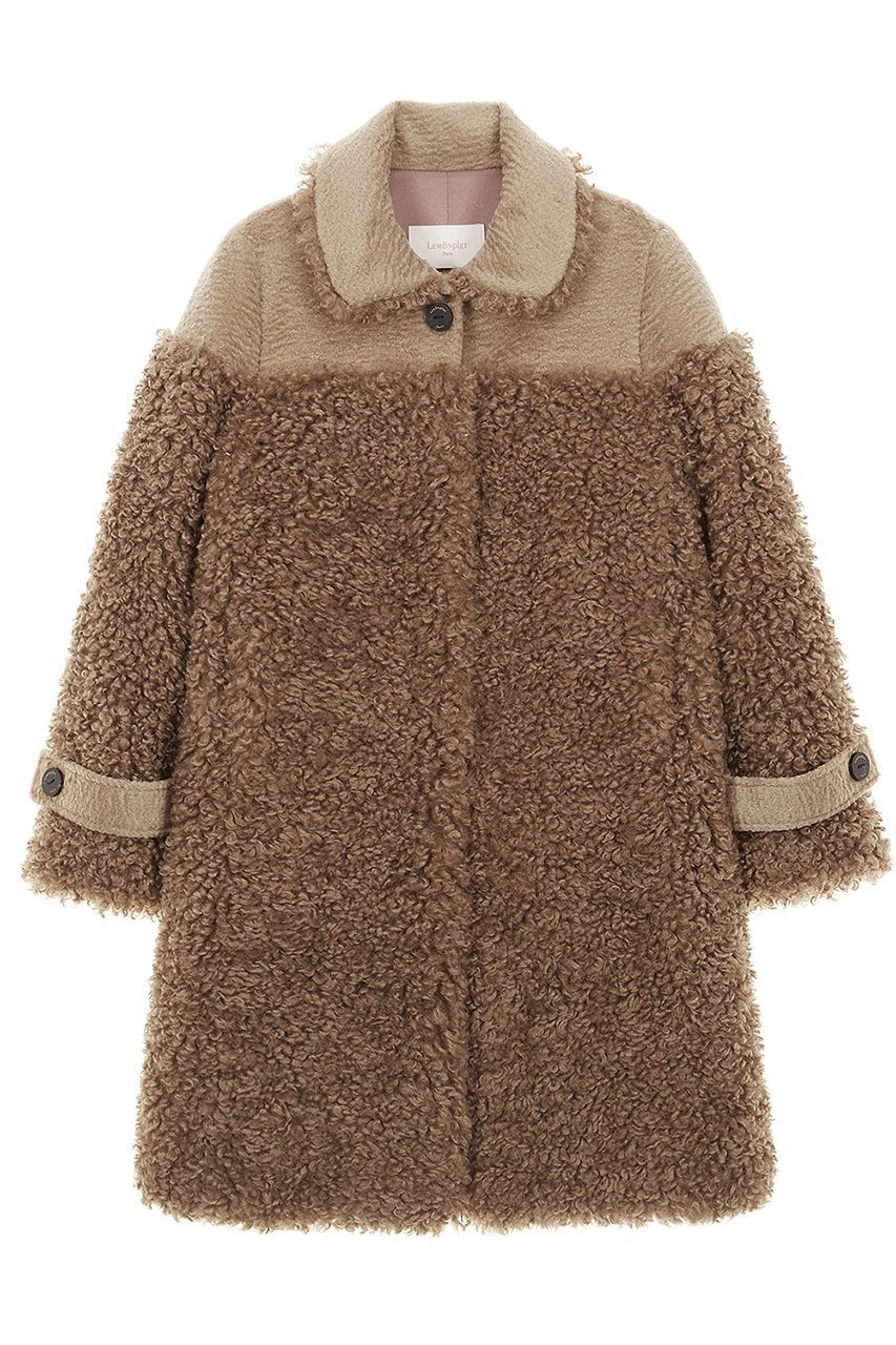 【レモンプレット/Lemonplet】のFAUX FUR ANGE L COAT インテリア・キッズ・メンズ・レディースファッション・服の通販 founy(ファニー) 　ファッション　Fashion　レディースファッション　Fashion for Women　アウター　Coat / Outerwear Collection　コート・ロングコート・ピーコート　Long Coats, Peacoats & More　フェイクファー　Faux Fur, Imitation Fur　フォーマル　Formal, Dressy　フロント　Front, Front Design　ポケット　Pocket, Pocket Detail　ロング　Long, Long-Length　BROWN|ID: prp329100004259110 ipo3291000000032940232