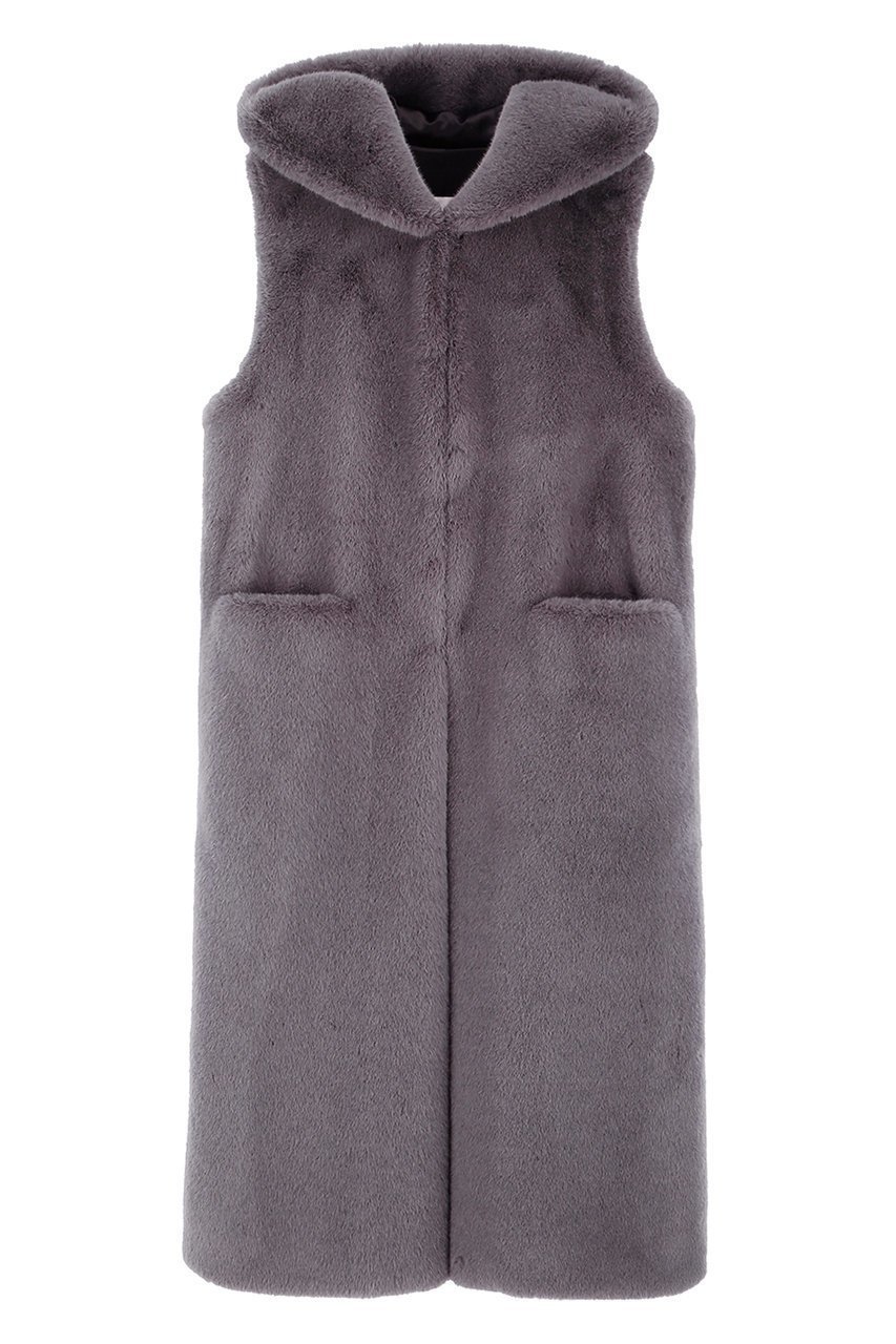 【その他のブランド/Other】のFAUX FUR LAON HOODED MAXI VEST インテリア・キッズ・メンズ・レディースファッション・服の通販 founy(ファニー) 　ファッション　Fashion　レディースファッション　WOMEN　アウター　Coat Outerwear　ジャケット　Jackets　ジャケット　Jacket　ベスト　Vest　NEW・新作・新着・新入荷　New Arrivals　SHADOW|ID: prp329100004259112 ipo3291000000029579216